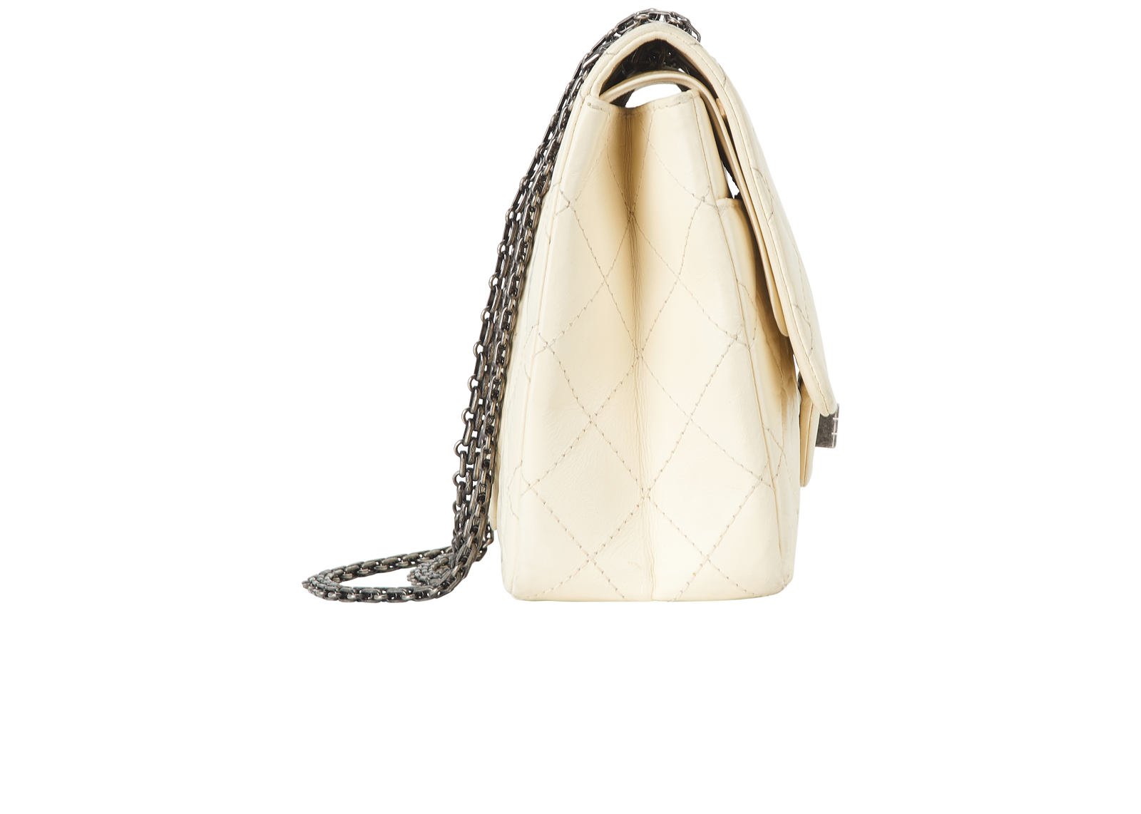 Reissue 2.55 227, &pound;2,200, Handbags, Cream, Lambskin Leather, Side view